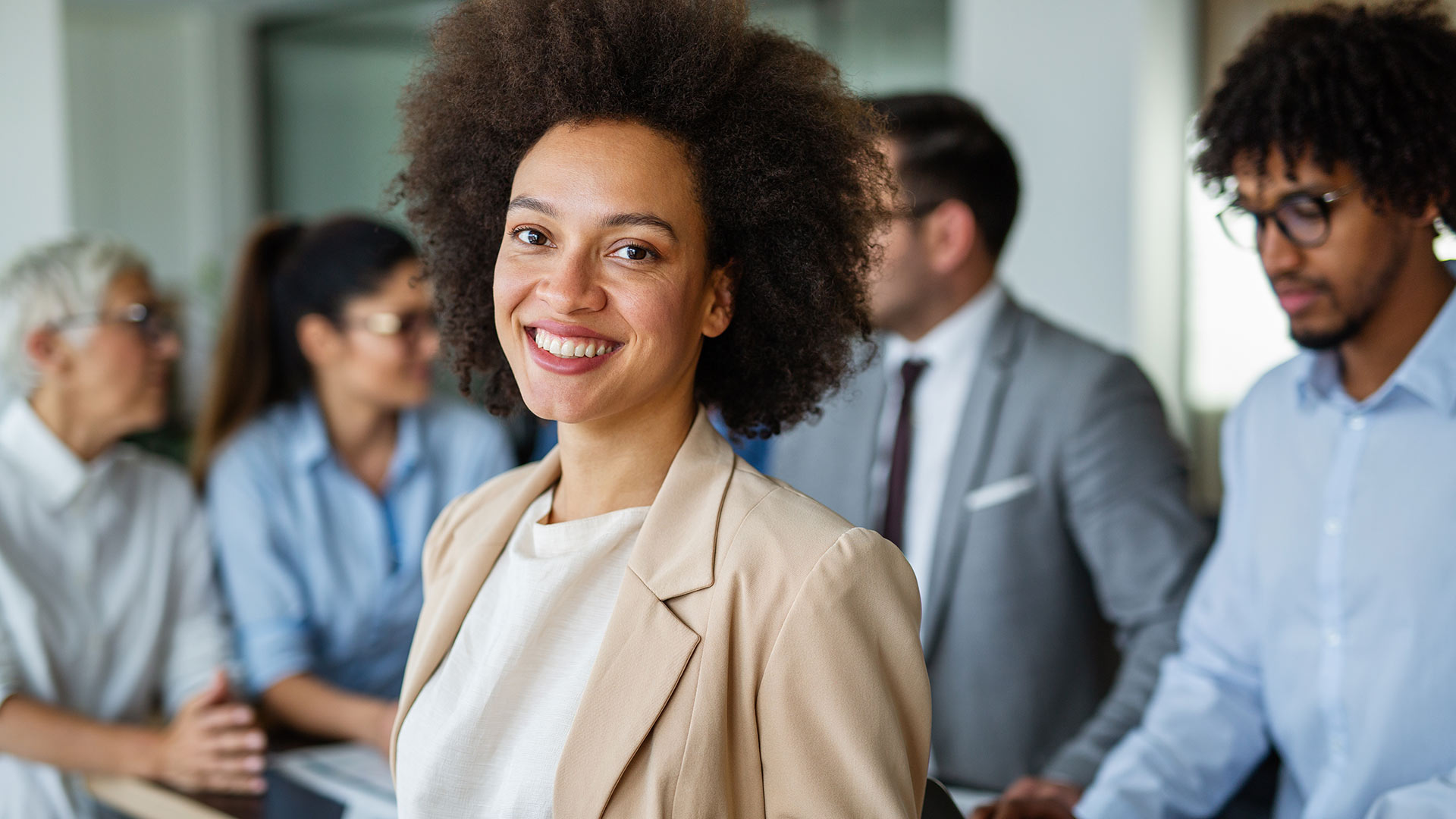 Happy Business Woman Manager